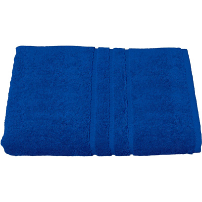 Полотенце махровое Luscan/бордюр 450г/м2, 70х140, синий