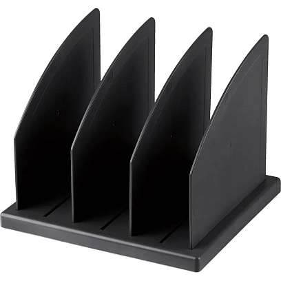 Лоток вертикальный для бумаг Attache сортер 3 отделения сборный черный