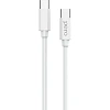 Кабель USB PERO DC-08 PD Type-C to Type-C, 1m, White
