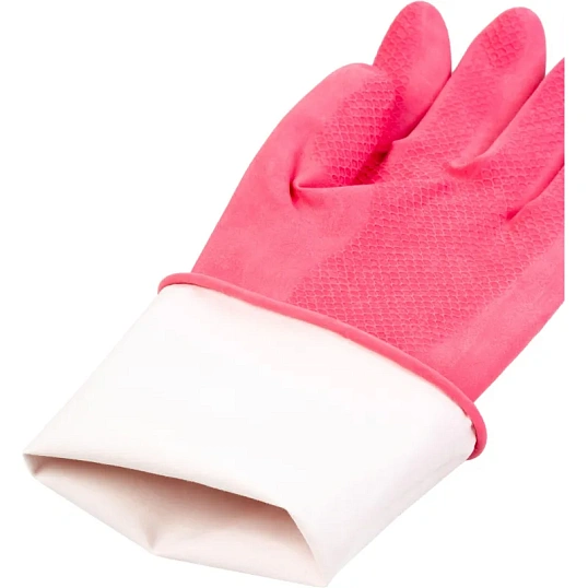 Перчатки резиновые Paclan Practi Comfort розовые 4076414 р.S
