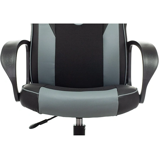 Кресло VB_Echair Easy Game-905 TPU кожзам черный/серый пластик