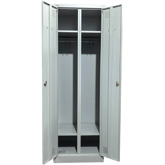 Шкаф для одeжды металлический CBNT_2L-B1A 600х500х1850 + полка для oбуви