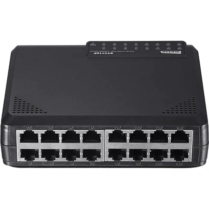 Коммутатор Netis ST3116P неуправляемый, 16-портовый, 100 Мбит/с