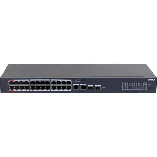 Коммутатор DAHUA DH-CS4228-24GT-240 24-порт,PoE,24xRJ45,uplink,240Вт