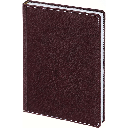 Ежедневник недатированный А5,142x210мм,176л,бордо АТТАСНЕ Bizon