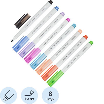 Набор маркеров для белых досок Deli Mate 1 мм 8 цветов S504