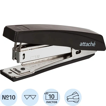 Степлер  Economy №10 на 10 листов, черный антистеп
