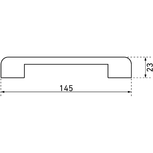 Ручка УЗК_скоба меб.StahlBuro A300-128 (16664) W матовый белый 2шт/уп