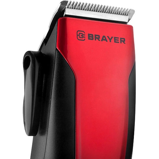 Машинка для стрижки BRAYER 3431BR сетевая. Мощ.15Вт. Стальные лезвия