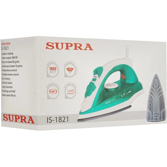Утюг SUPRA IS-1821,керам,1800вт