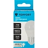 Лампа светодиодная Topfort E27 7W 4000K шар