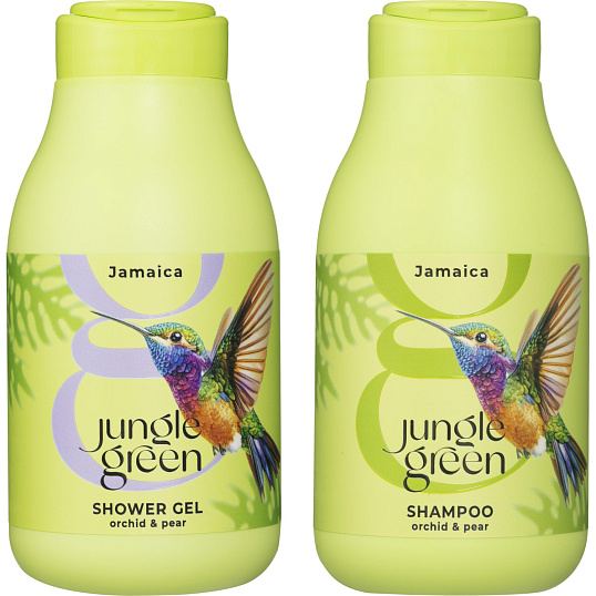 Подарочный набор Jungle Green JAMAICA Шампунь 250+Гель д/душа 250млКолибри