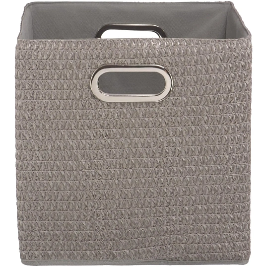 Короб для хранения складной, Д310 Ш310 В310, серый QR11F-L