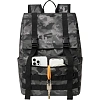 Рюкзак для ноутбука RIVACASE 7621 grey camo Sherwood-ECO Rolltop 15л, 15.6
