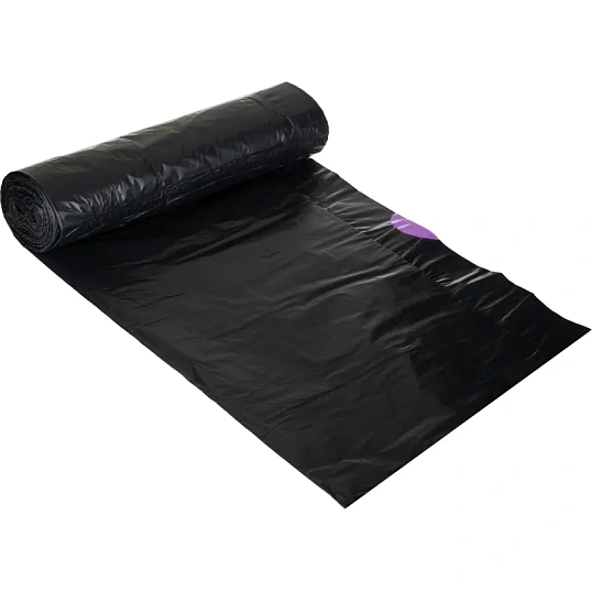 Мешки для мусора ПНД Элементари 35л 60мкм 10шт/рул усил завя фиол 50х60см