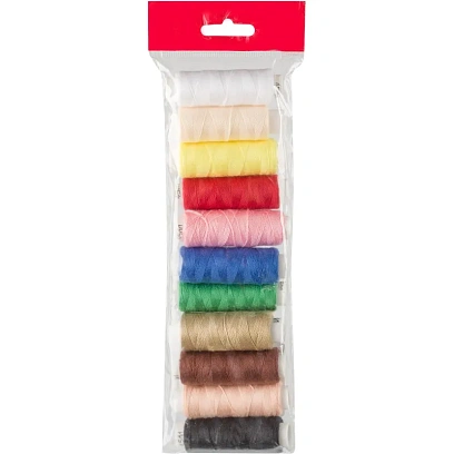Набор ниток швейных армированных 45 ЛЛ 120м ассорти 11шт/уп