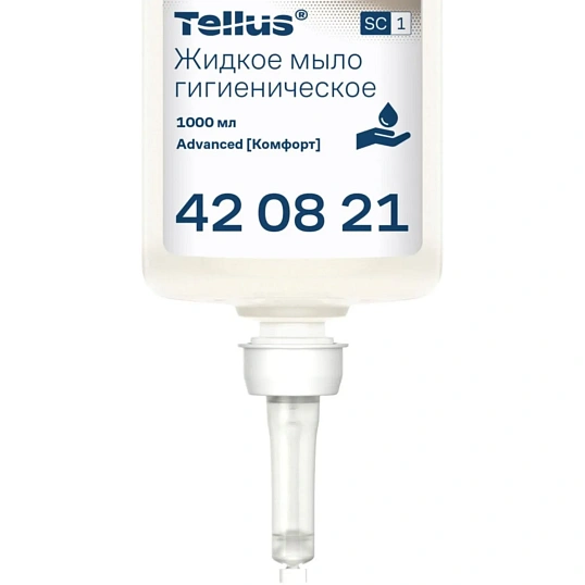 Картридж с жидким мылом Торк/Tellus S1 Прем мыло-гель 1л, 420820/420821