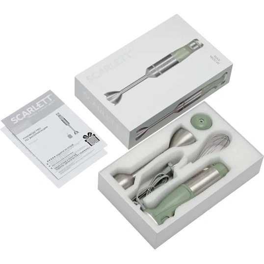 Блендер SCARLETT SC-HB42S14,погружной,1 предмет 1600 Вт LED-дисплей