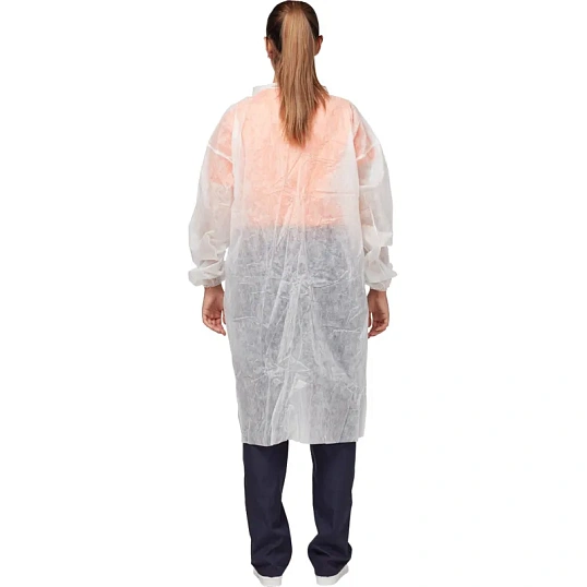 Халат на кнопках (20гр) белый  р.ХXL,арт. LC20B3W145110,10шт/уп