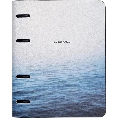 Тетрадь со сменным блоком А5,120л,Infolio Study,Ocean,иск.кож,N3805