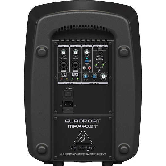 Акустическая система Behringer MPA40BT, 40Вт, Bluetooth, аккум