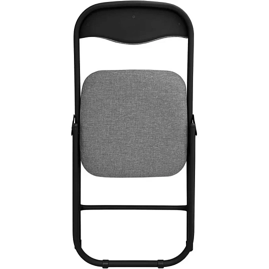 Стул складной  каркас черный,обивка ткань серый  РС 04