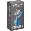 Перчатки нитрил., нестер., н/о, голубой Benovy (XL) 100пар/уп