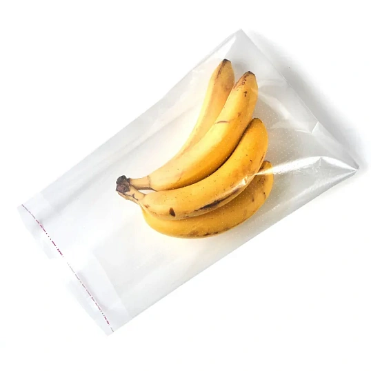 Пакет БОПП 250x350мм+40мм клапан со скотчем 30мкм с перфорацией 100 шт/уп