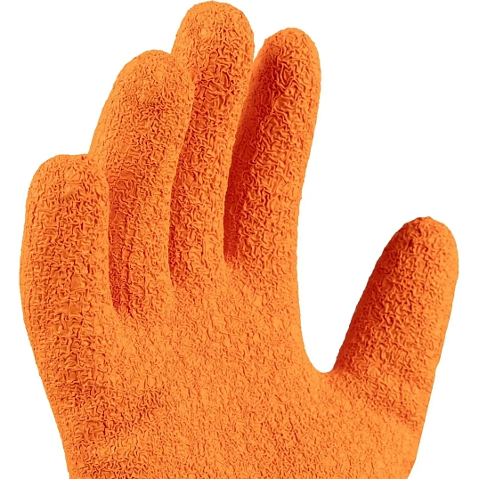 Перчатки трикотаж ут.с лат.JetaSafety JLW-101 Signal сер-оранж р.L(2пар/уп)