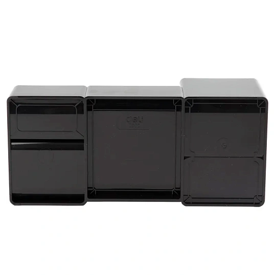 Подставка-органайзер для канц.мелочей Deli EZ00220 6 отделений черный