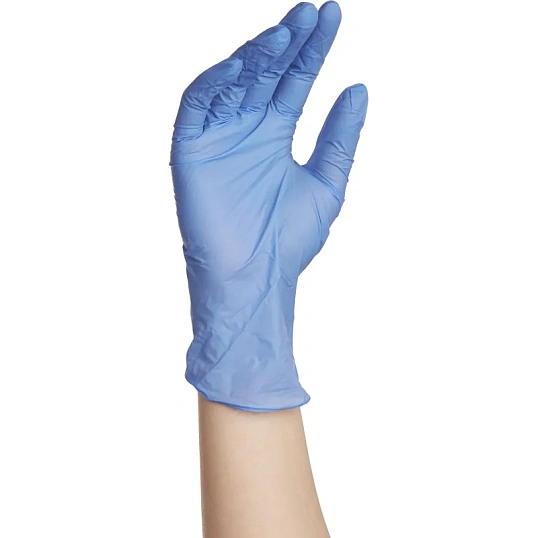 Перчатки нитрил, н/c,н/о,текст,Benovy(XS)50п/уп,фиол/сирен-гол