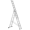 Лестница трехсекционная алюминиевая 3х9 ступеней TOPFORT