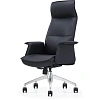 Кресло ЮФК Комус Мебель Easy Chair 503, экокожа, черный, алюминий