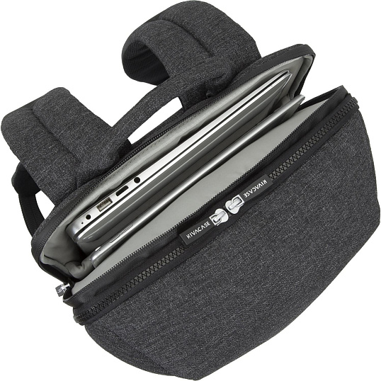 Рюкзак для ноутбука RIVACASE 8861 black mélange 15.6/4