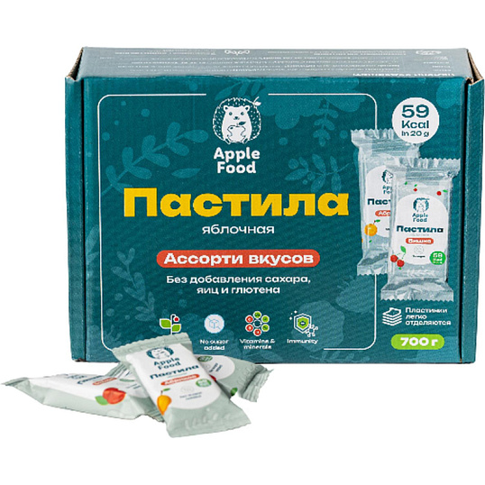 Пастила Apple Food в ас. слив_барб_груш_абрик_клуб_лес.яг_виш_ябл, 700г