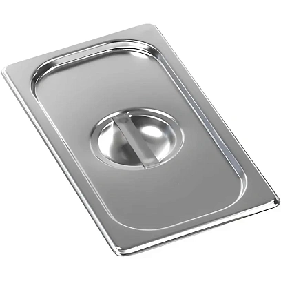 Крышка для гастроемкости 1/3, нерж. сталь AISI201, 325x17.6мм,толщина 0,7мм