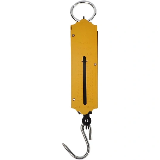 Весы -безмен Luazon, механические, до 25 кг, цена деления 500 г, жёлтые