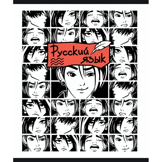 Тетрадь предметная набор Комус Класс Аниме 48л А5 офсет 65г/м2 10 предметов