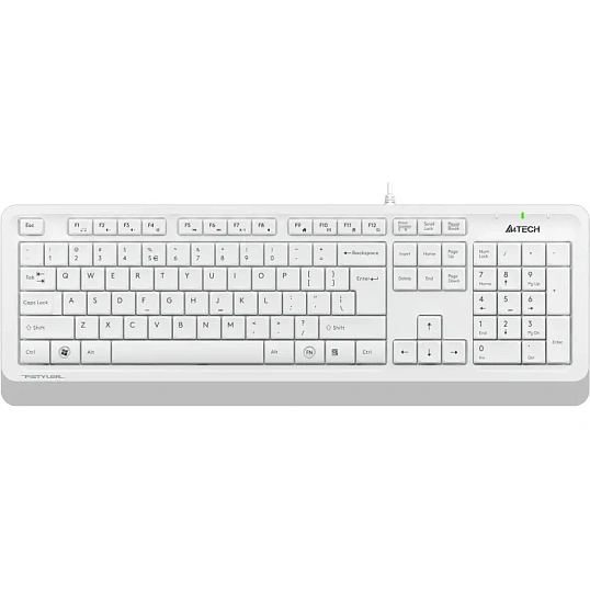 Набор клавиатура+мышь A4Tech Fstyler F1010 клав:бел/сер мышь:бел/сер USB
