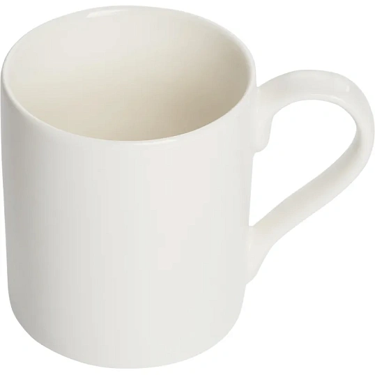 Кружка Kaylas, 280мл, фарфор, белая с ручкой 6шт/уп