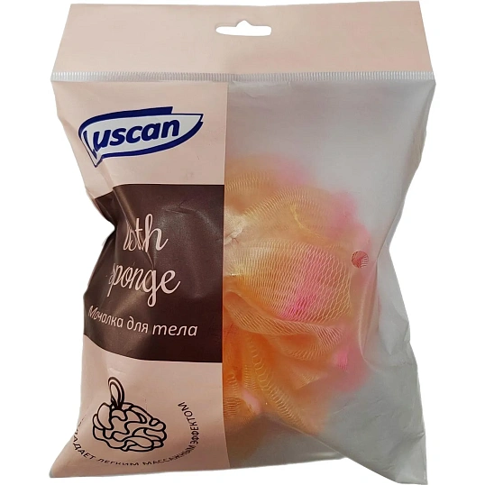 Мочалка для тела Luscan Шар 40гр цвет в ассортименте