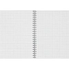 Бизнес-тетрадь А5 80л Комус МраморКрасный клетк,80г,греб,карт,фольга,УФ-лак