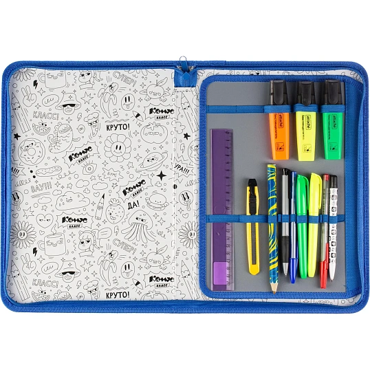 Папка для тетрадей Space time, А4,рез., ткань/ламин 340х235х30,ПТ-Р4