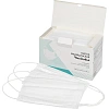 Маска медицинская 3-х сл., резинка, белая, картон 100шт/уп