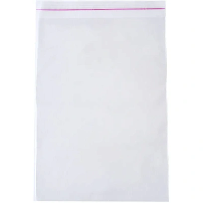 Пакет БОПП 200х300мм+30мм клапан со скотчем 30 мкм 100шт/уп