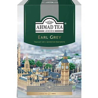 Чай Ahmad Tea Earl Grey черный с бергамотом листовой, 200г 1290-012