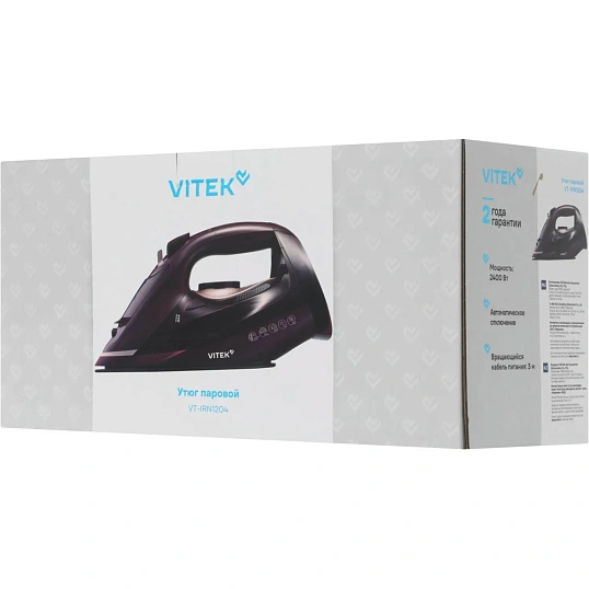 Утюг Vitek VT-IRN1204 2400Вт бордовый