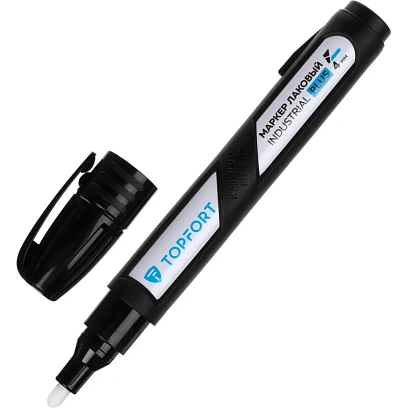 Маркер лаковый TOPFORT Industrial Plus 4 мм черный