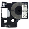 Картридж Vell VL-D-S0720680/40913 (9 мм, черн на белом) для LM (vell40913)
