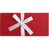 Конверт д/денег (коробка)с бантом,тисн РОМБ,172х83х16,красный, Д10303П.032